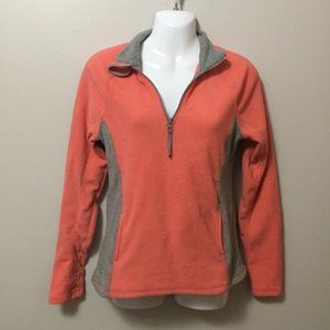 Non Hooded Pink and grey pull over